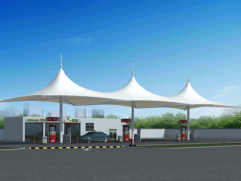 膜结构加油站